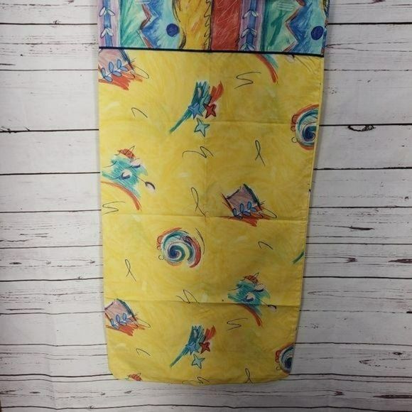 Abstract Yellow 2 Piece king vtg New Pillowcases - Picture 5 of 11